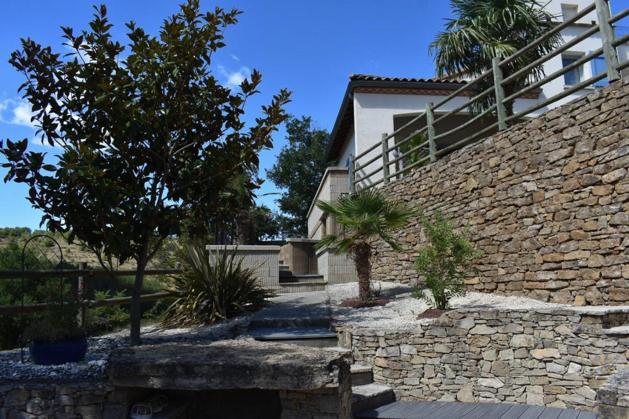 Chambre Au Calme Avec Spa Privatif Gratuit Sud Aveyron Les Palmiers Des Causses Saint-Rome-de-Tarn Ngoại thất bức ảnh