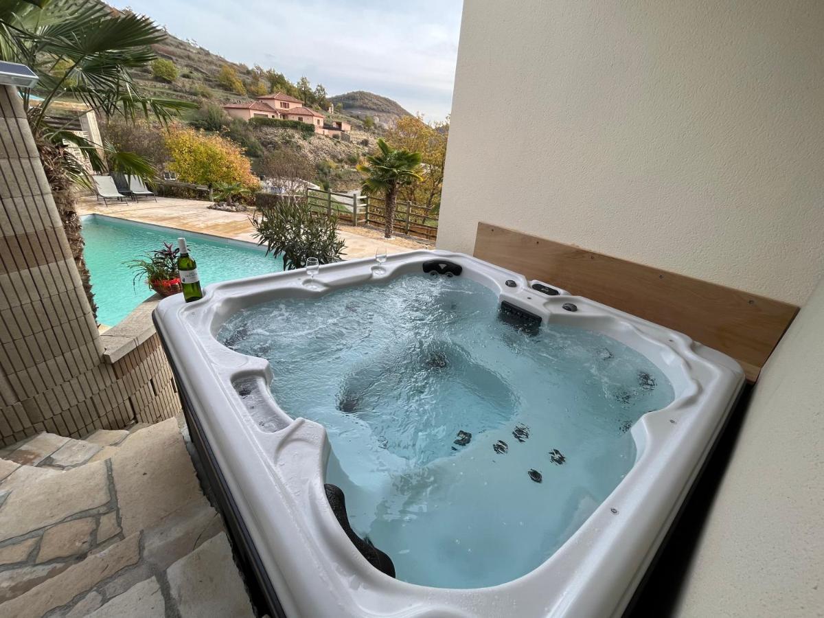 Chambre Au Calme Avec Spa Privatif Gratuit Sud Aveyron Les Palmiers Des Causses Saint-Rome-de-Tarn Ngoại thất bức ảnh